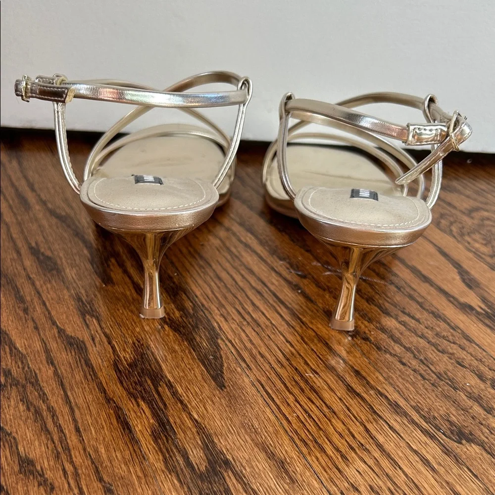 Nine West Haya3 Heeled Metallic Sandal - Picture 4 of 5